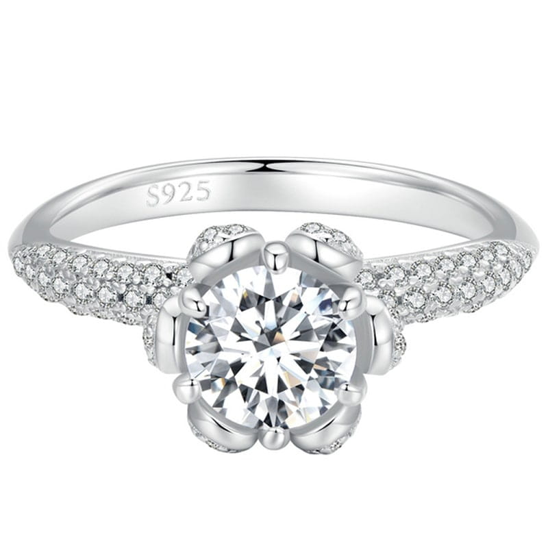 Pierścionek Srebrny - PIERŚCIONEK KWIATEK