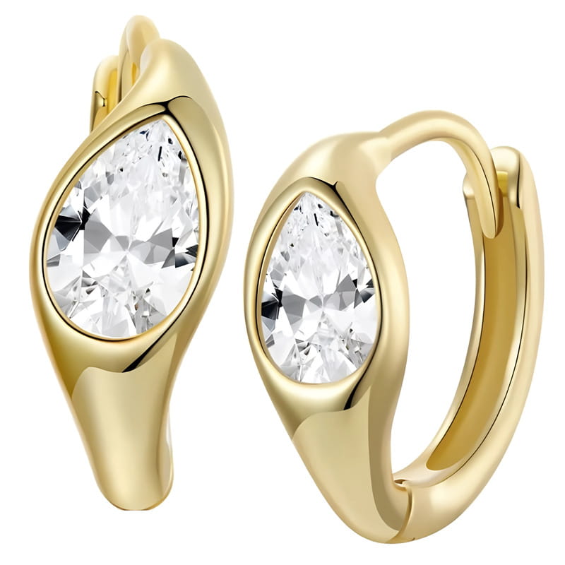 Złote Kolczyki - KOLCZYKI KÓŁKA