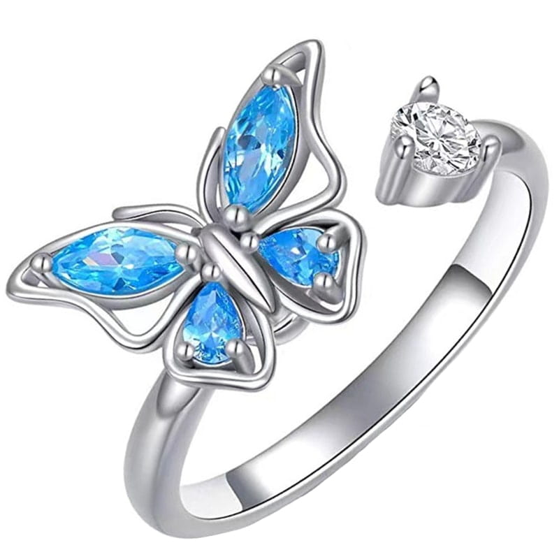 Pierścionek Srebrny - PIERŚCIONEK OBROTOWY