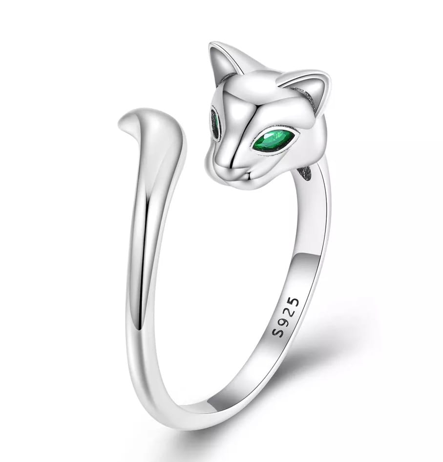 Pierścionek Srebrny - PIERŚCIONEK LISEK