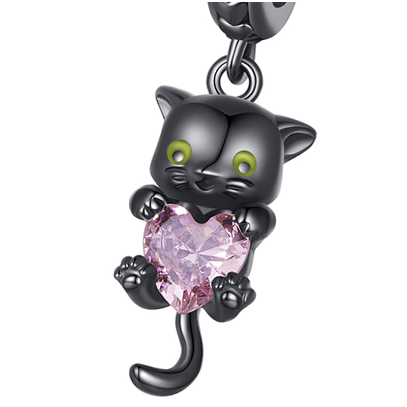 Charms do Pandora - CHARMS KOTEK Z SERCEM