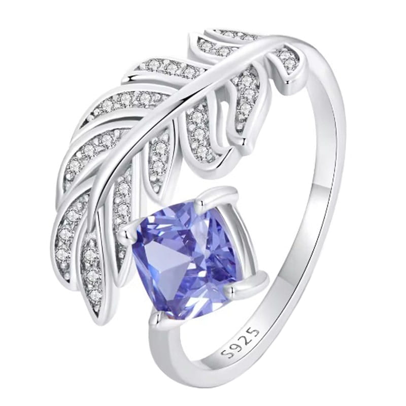 Pierścionek Srebrny - PIERŚCIONEK PIÓRO