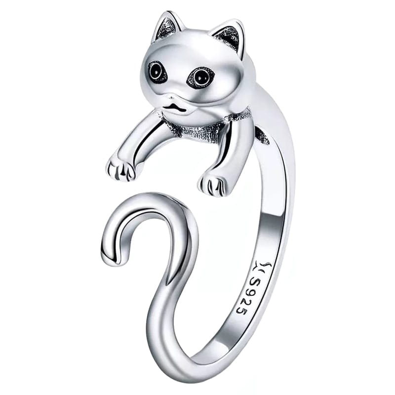 Pierścionek Srebrny - PIERŚCIONEK KOTEK