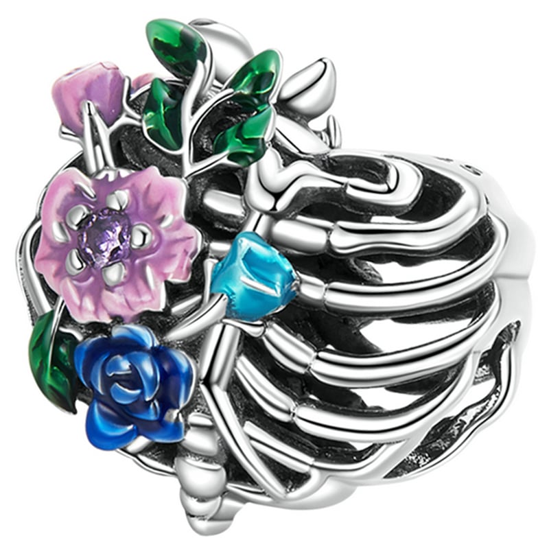 Charms do Pandora - CHARMS ŻEBRA I KWIATY