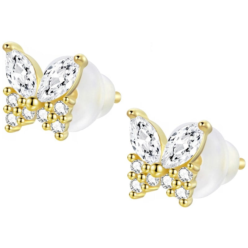 Kolczyki Złote - KOLCZYKI MOTYLKI