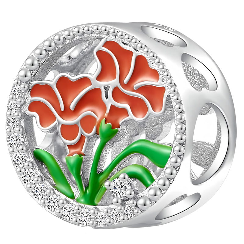 Charms do Pandora - CHARMS GOŹDZIKI MAJ