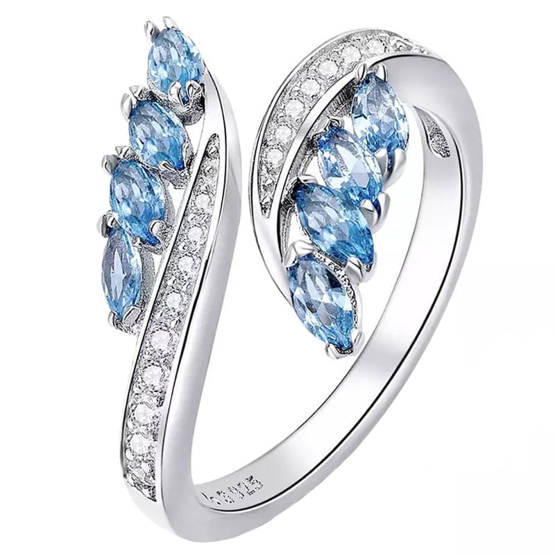 Pierścionek Srebrny - PIERŚCIONEK LISTKI