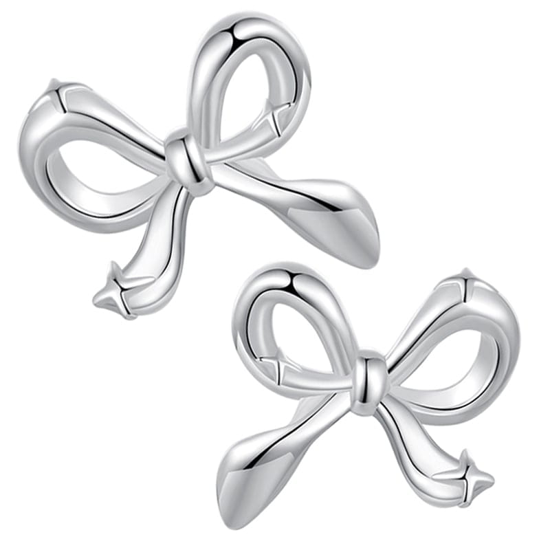 Kolczyki Srebrne - KOLCZYKI KOKARDKA