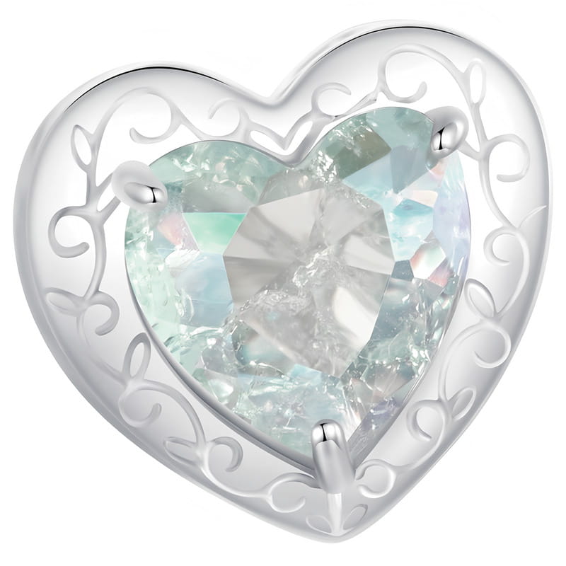 Charms do Pandora - CHARMS SERCE KRYSZTAŁ