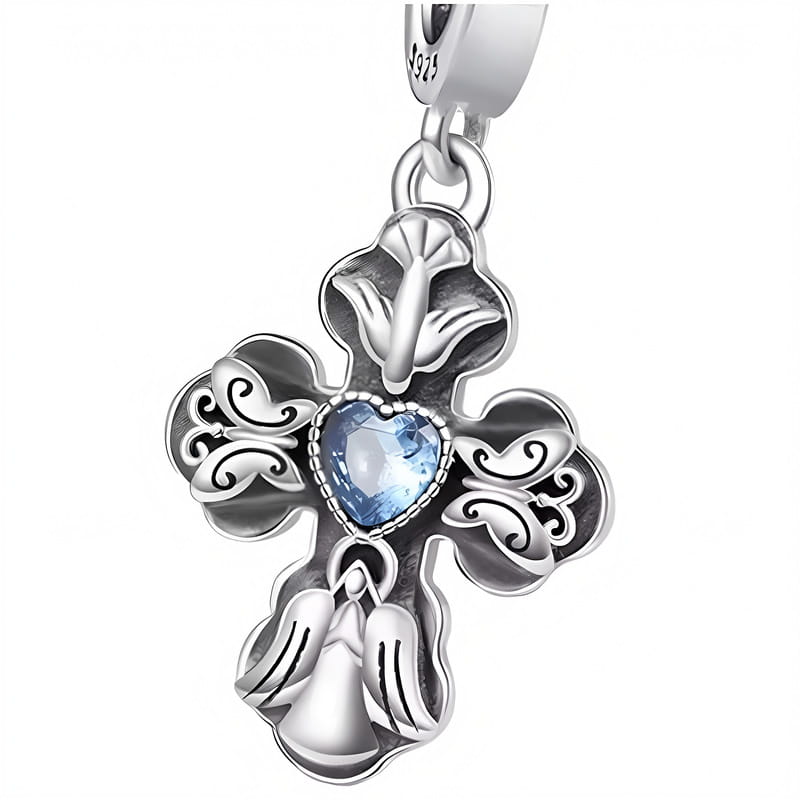 Charms do Pandora - CHARMS KRZYŻ Z SERCEM