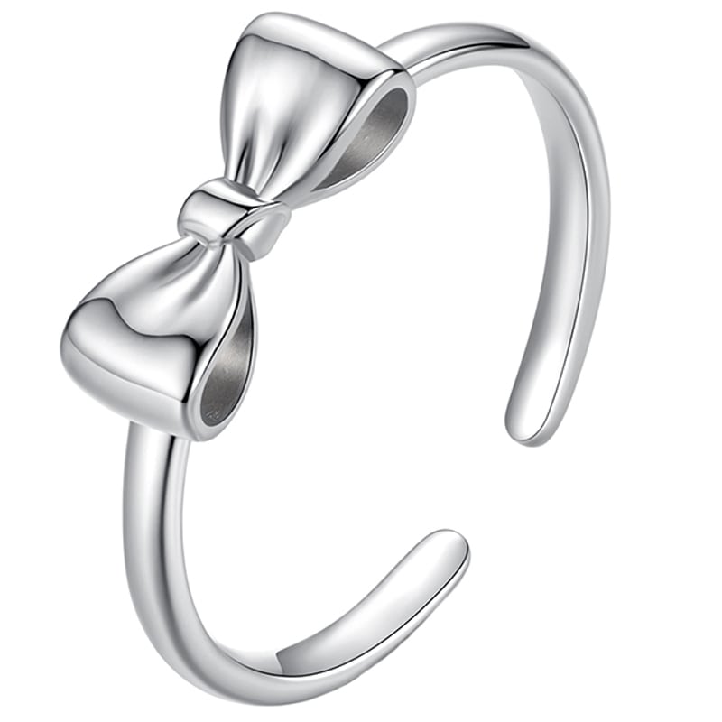 Pierścionek Srebrny - PIERŚCIONEK KOKARDKA