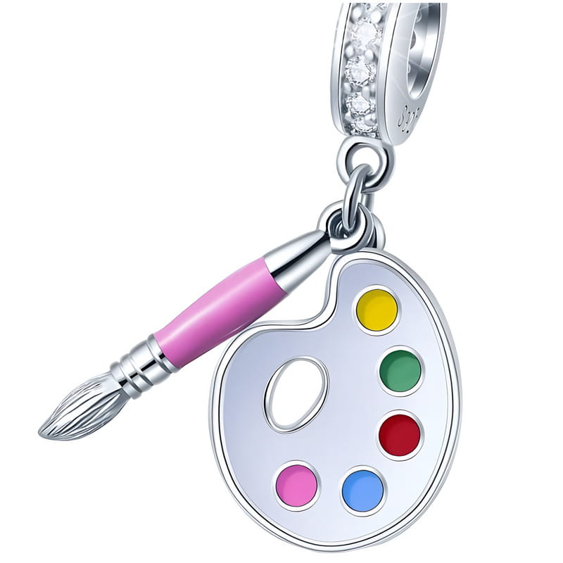 Charms do Pandora - CHARMS MIŁOŚNICZKA MALOWANIA