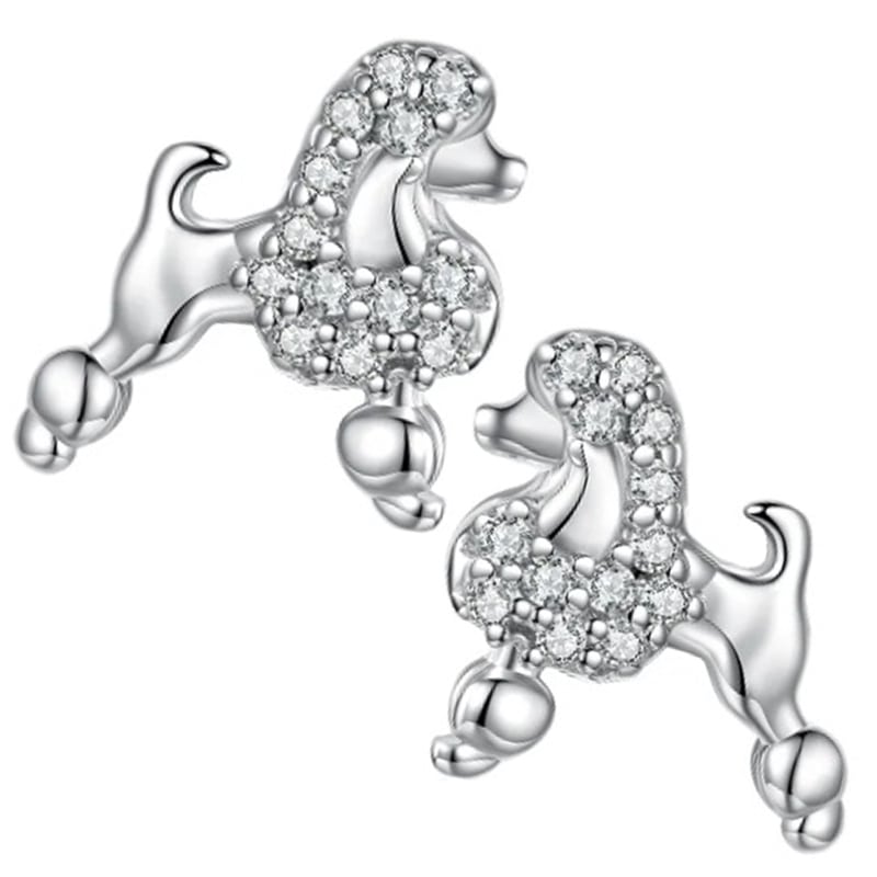 Kolczyki Srebrne - KOLCZYKI PUDEL