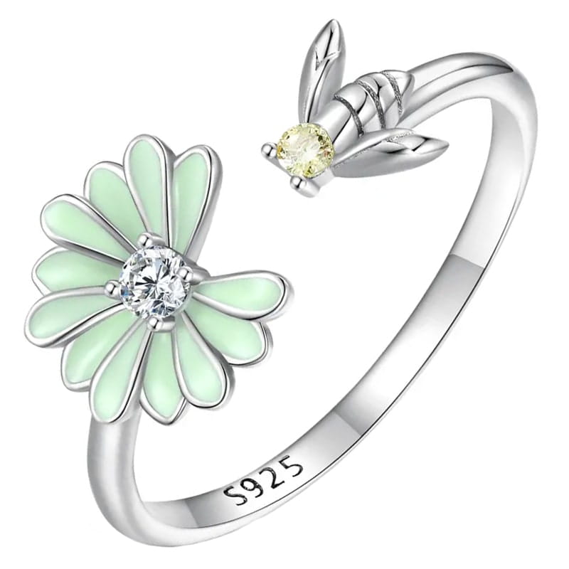 Pierścionek Srebrny - PIERŚCIONEK KWIATKI