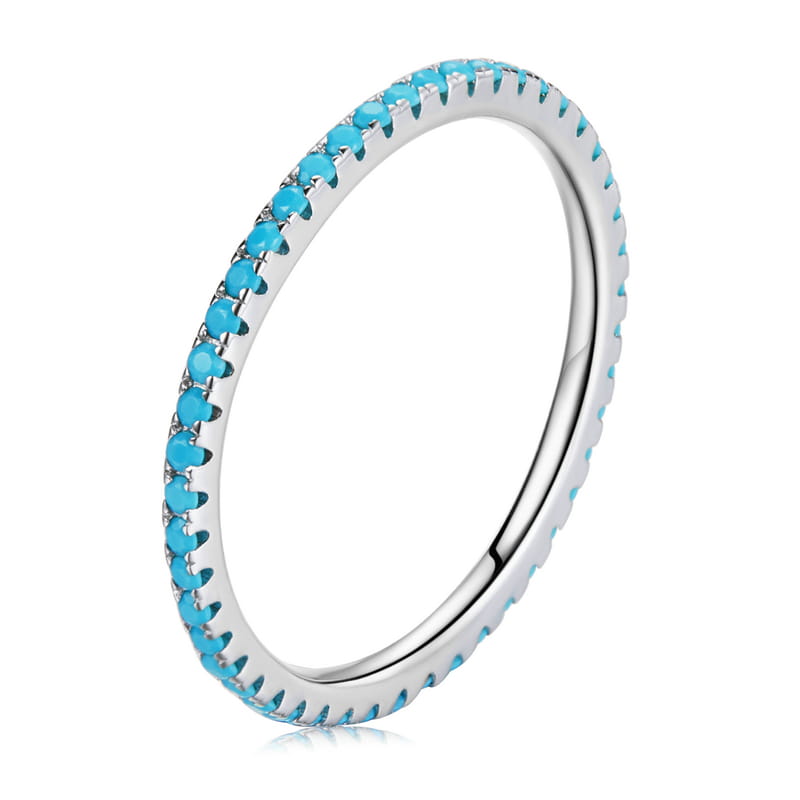 Pierścionek Srebrny - PIERŚCIONEK NIEBIESKI