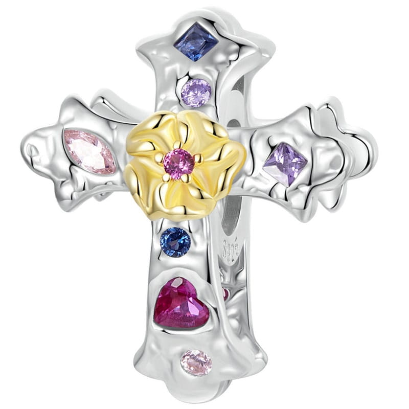 Charms do Pandora - CHARMS KOLOROWY KRZYŻ