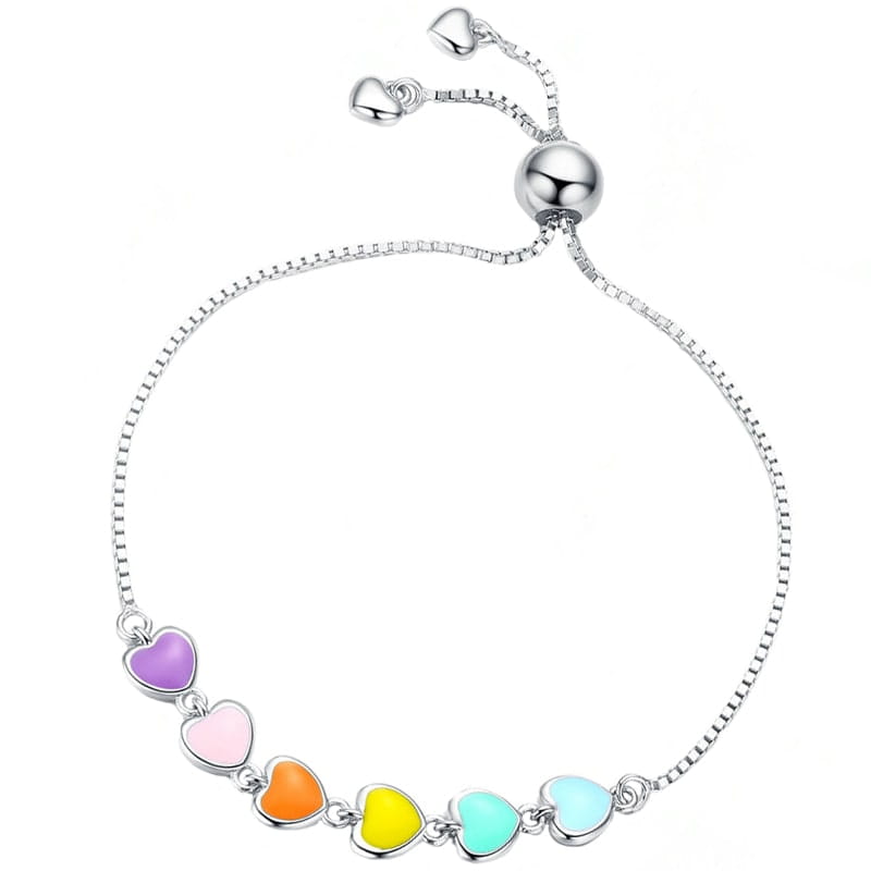 Bransoletka Srebrna - BRANSOLETKA SERDUSZKA