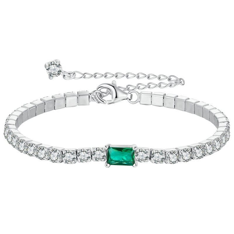 Bransoletka Srebrna - BRANSOLETKA CYRKONIE