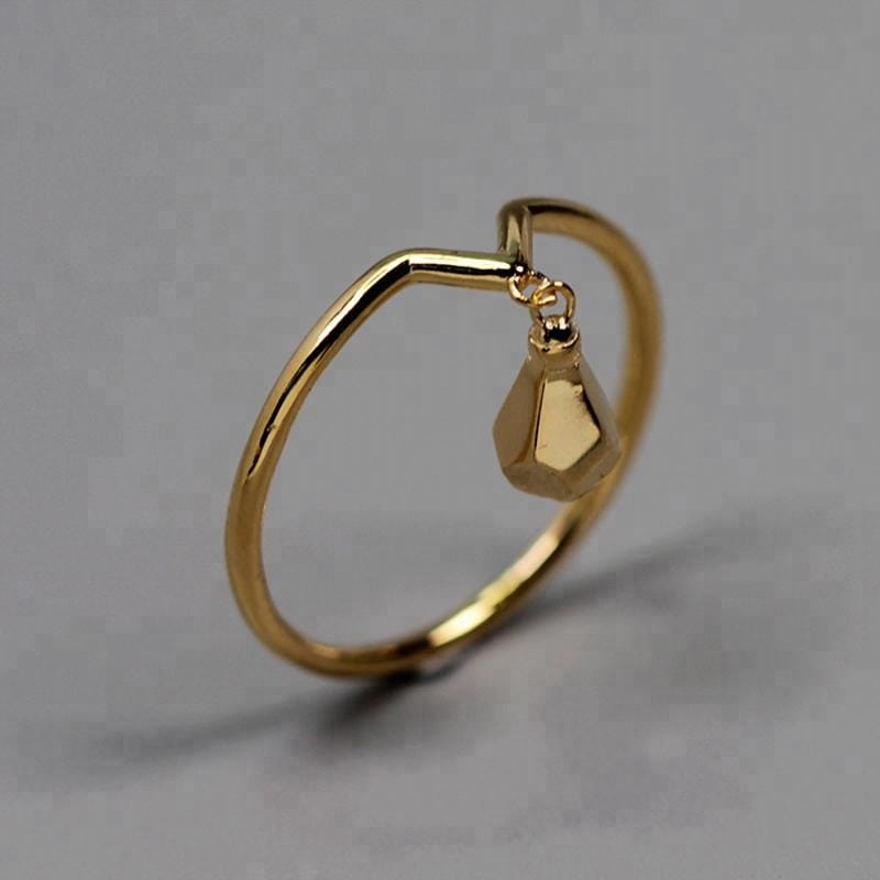 Złoty Pierścionek - PIERŚCIONEK KROPLA