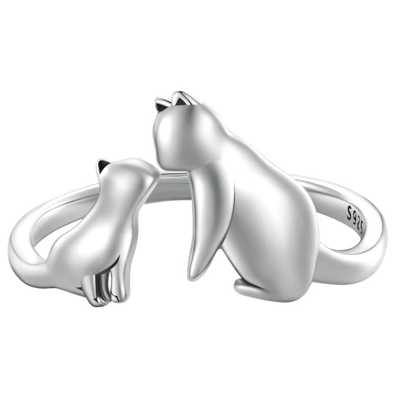 Pierścionek Srebrny - PIERŚCIONEK KOTY