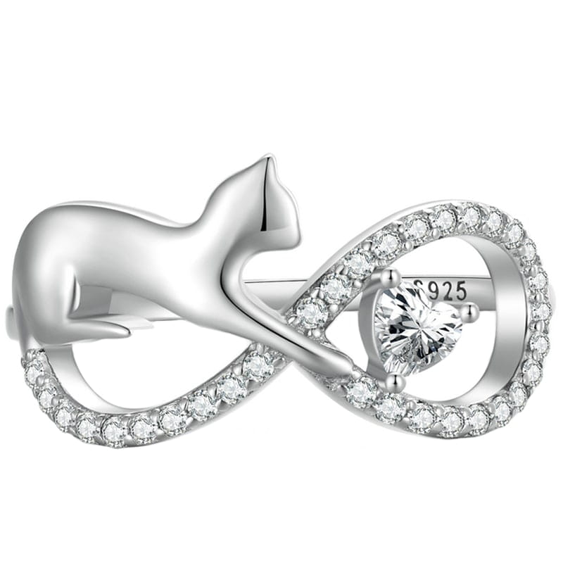 Pierścionek Srebrny - PIERŚCIONEK KOTY