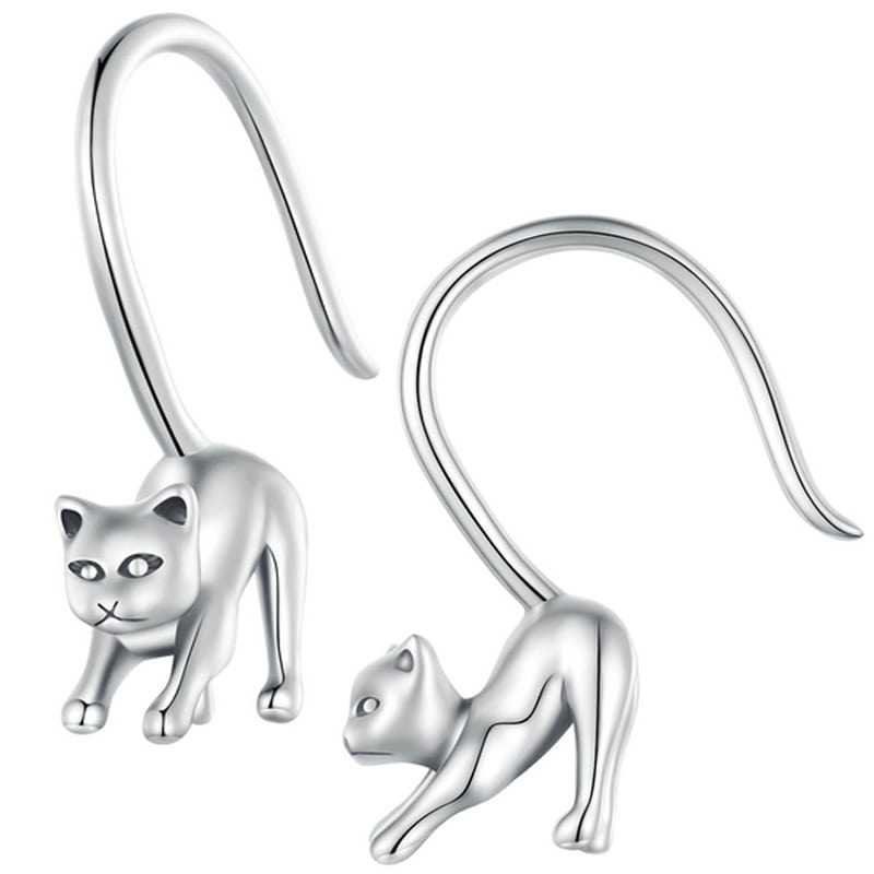 Kolczyki Srebrne - KOLCZYKI KOTEK