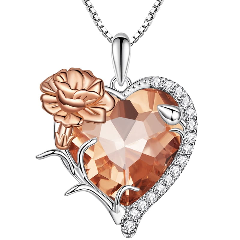 Naszyjnik Srebrny - STYCZEŃ KAMIEŃ URODZINOWY