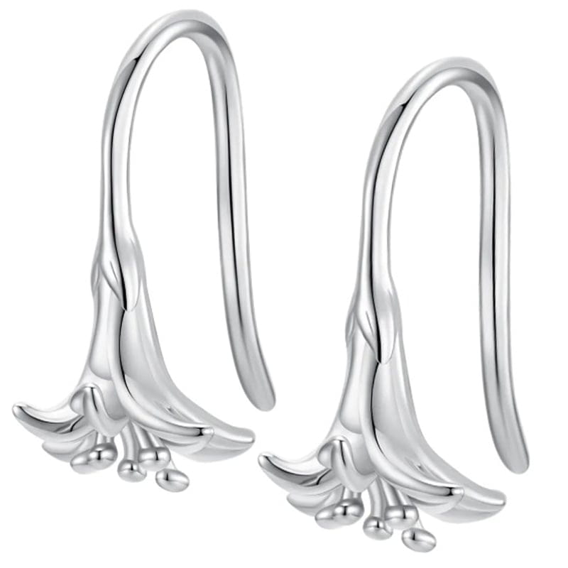 Kolczyki Srebrne - KOLCZYKI LILIA