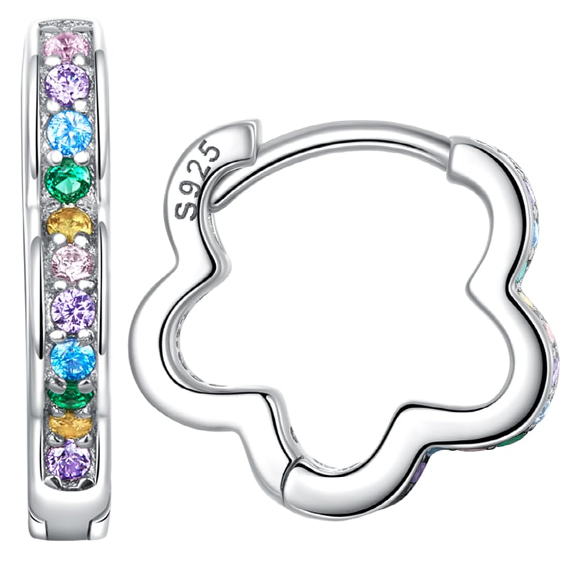 Kolczyki Srebrne - KOLCZYKI KWIATKI