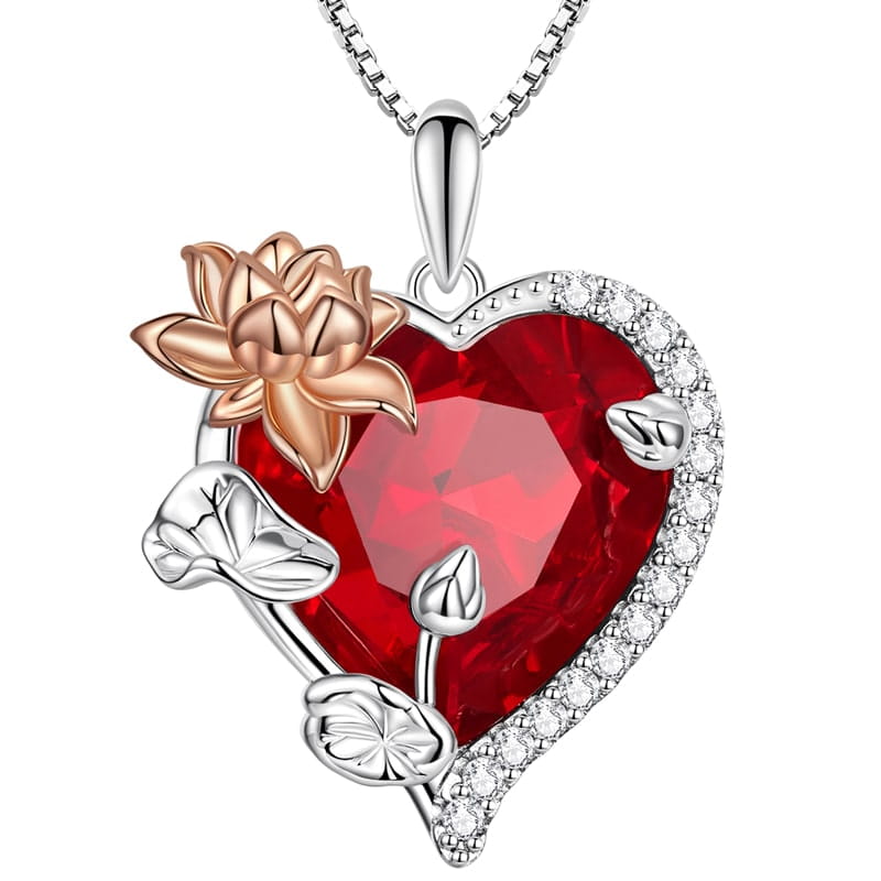 Naszyjnik Srebrny - LIPIEC KAMIEŃ URODZINOWY