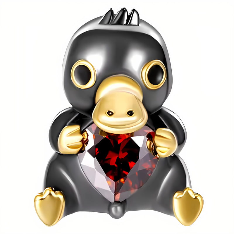 Charms do Pandora - CHARMS DZIOBAK Z SERCEM