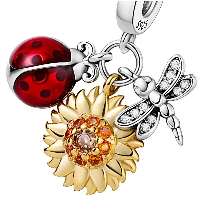 Charms do Pandora - CHARMS BIEDRONKA SZCZĘŚCIE