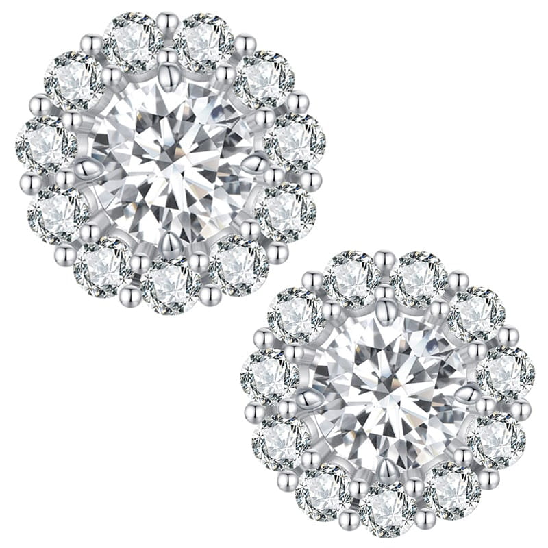 Kolczyki Srebrne - KOLCZYKI KWIATKI