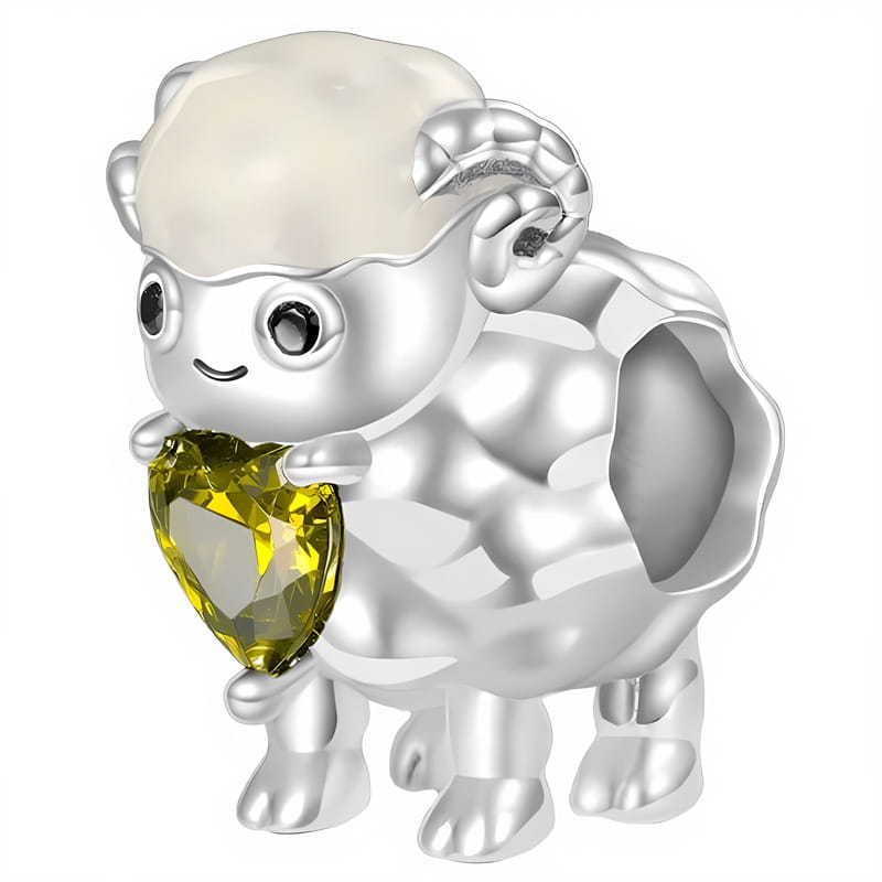 Charms do Pandora - CHARMS OWCA Z SERCEM