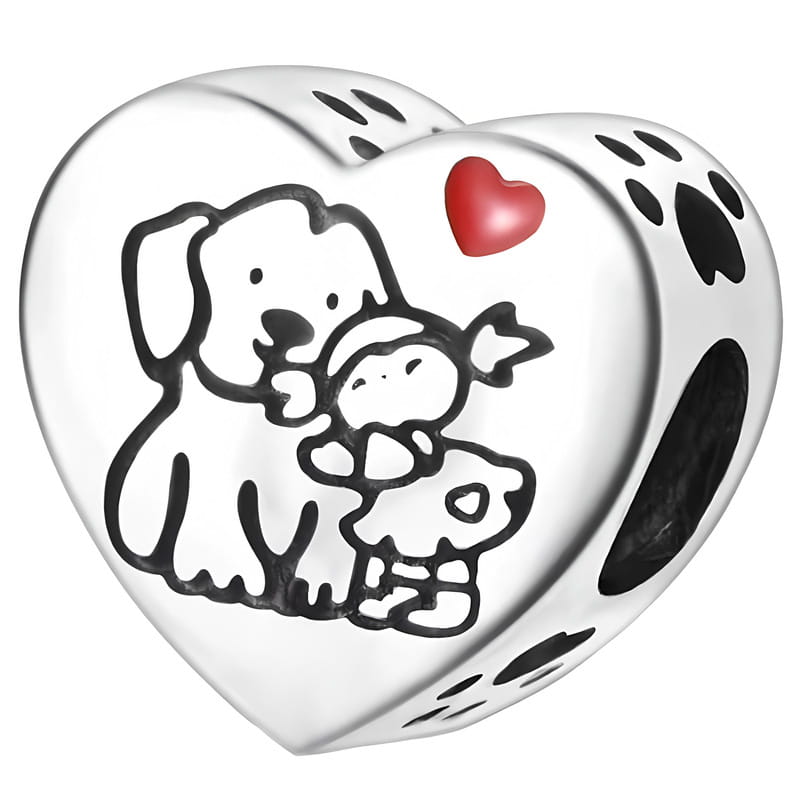 Charms do Pandora - CHARMS DZIEWCZYNKA I PIES