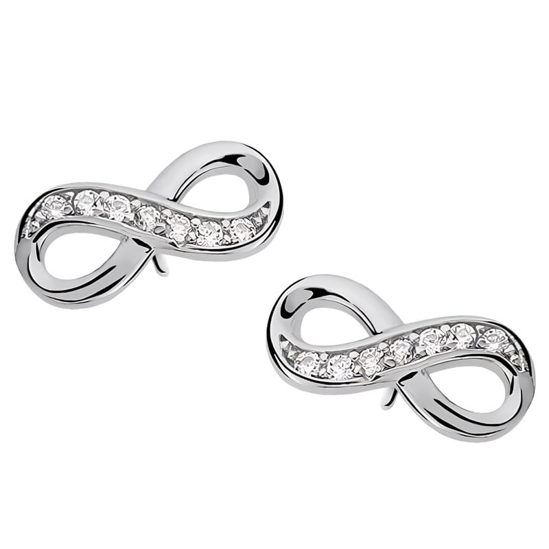 Kolczyki Srebrne - KOLCZYKI NIESKOŃCZONOŚĆ