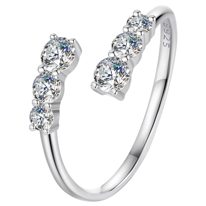 Pierścionek Srebrny - PIERŚCIONEK MOISSANIT