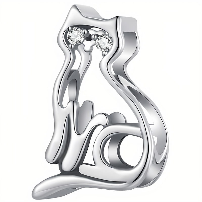 Charms do Pandora - CHARMS AŻUROWY KOT