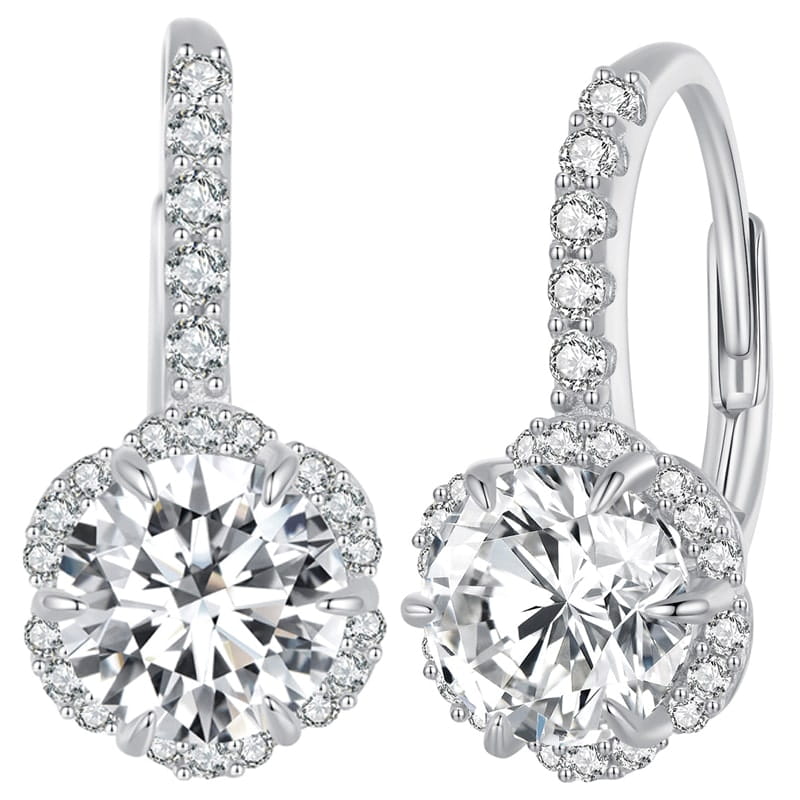 Kolczyki Srebrne - KOLCZYKI KWIATEK