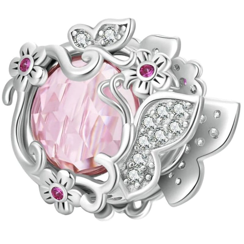 Charms do Pandora - CHARMS RÓŻOWY KRYSZTAŁ