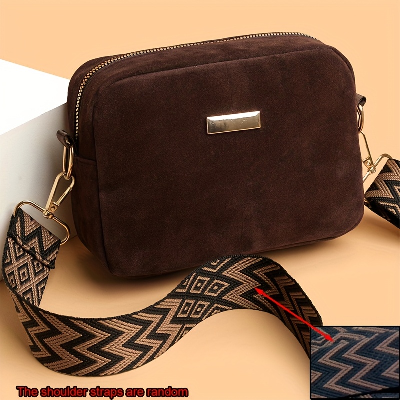 TEMU MINI Damska Mini Torebka z Regulowanym Paskiem na Ramię/Krzyżowo - Zamknięcie na Zamek, Mała Kwadratowa Torebka, // Do Codziennego Użytku, na