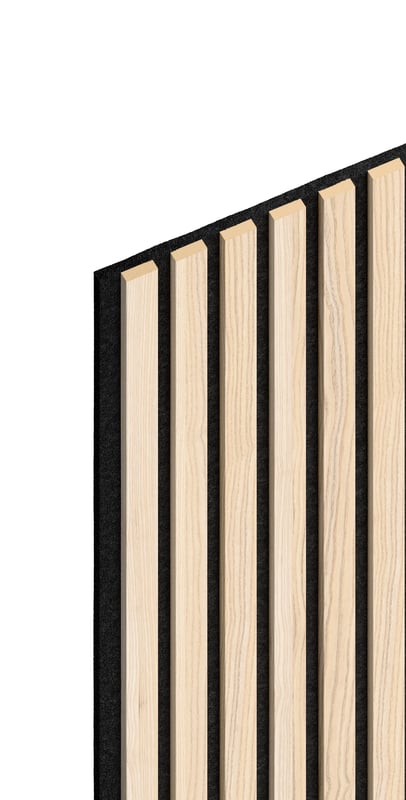 Panele ścienne lamele na filcu 270x30 cm Jesion 6 lameli