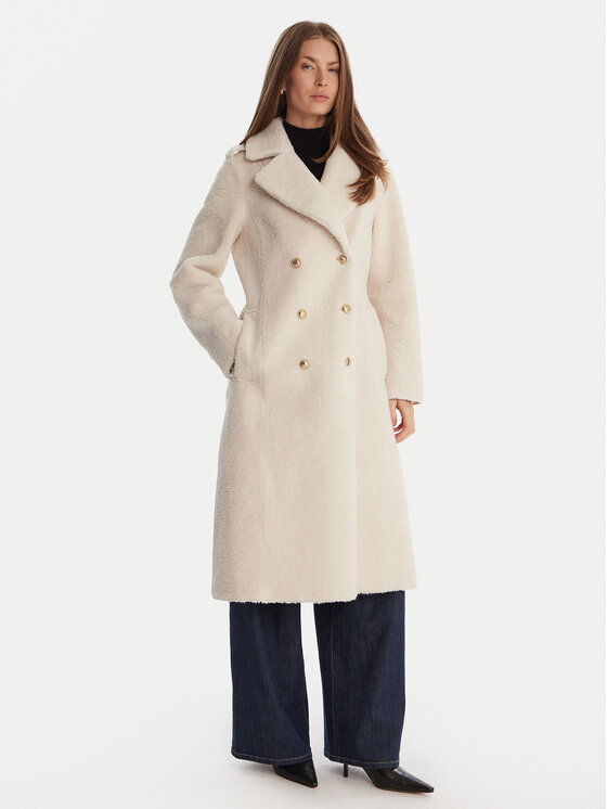 Guess Kożuch W5BL62 W4190 Biały Regular Fit