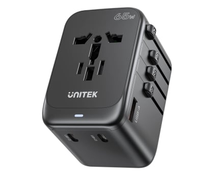 Unitek Ładowarka podróżna EU/US/UK/AUS PD 65 W