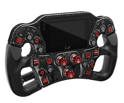 Asetek Invicta Formula Steering Wheel, 4.3-inch LCD, USB-C - Red on 40-032-12444321