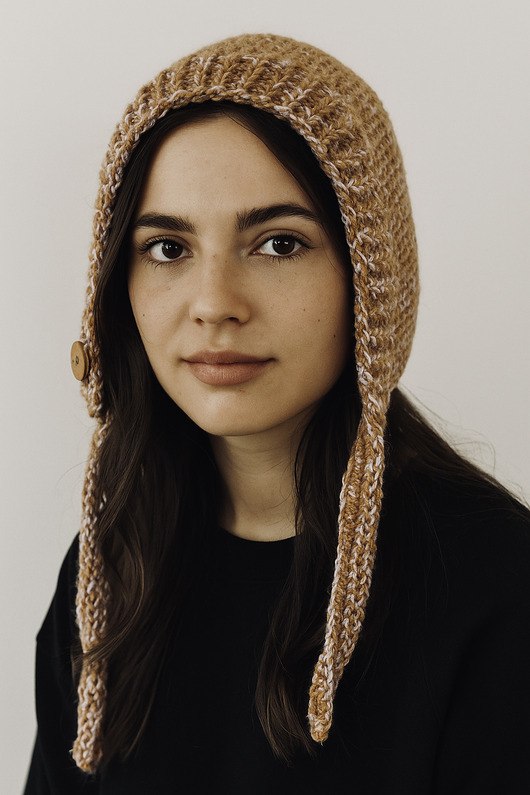 Balaclava kominiarka kaptur zamiast czapki z wełną merino i bawełną