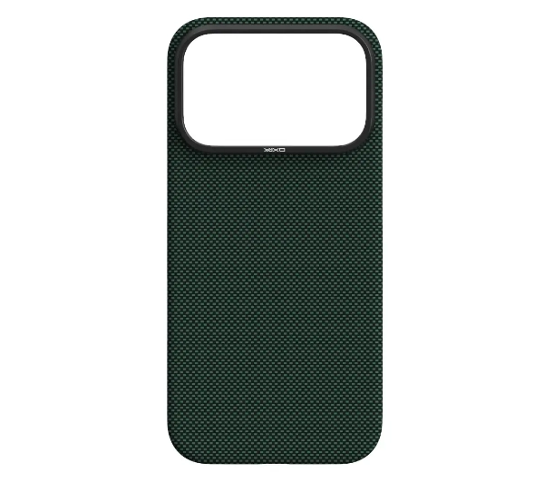 Yaxo Aramid Fiber Ultra Slim Case MagSafe iPhone 17 Pro Max Ciemnozielony