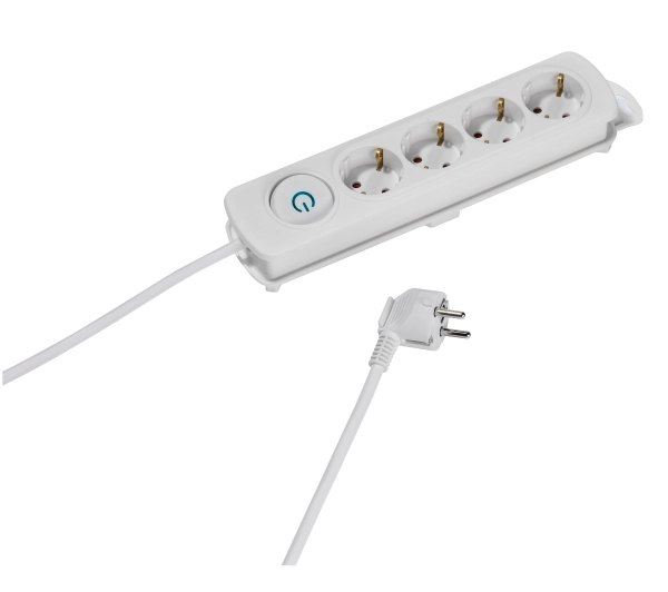 Vivanco 37643 4 gniazda 1,4m Biały