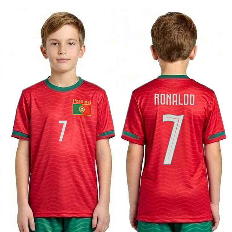 Nowość RONALDO 7 Portugalia Koszulka Piłkarska Dziecięca MŚ 2026