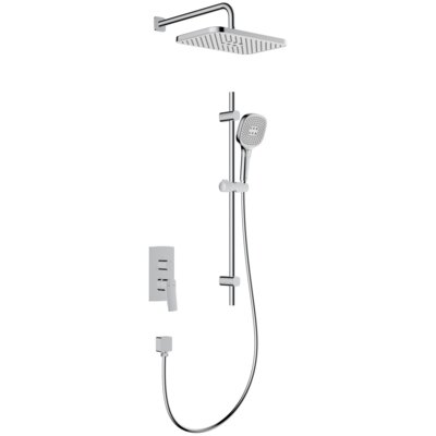 Zestaw prysznicowy podtynkowy KFA ARMATURA Malaga 4529-301-00 Chrom z deszczownicą